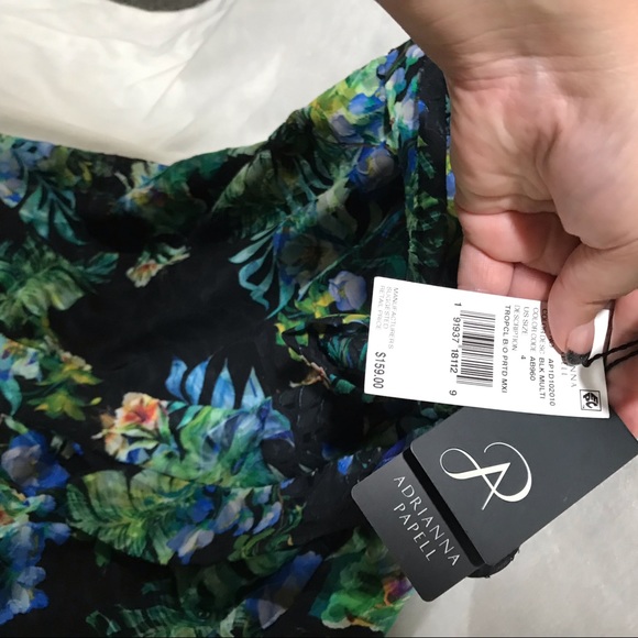 NWT Adrianna Papell Printed Burn Out Maxi Dress - Picture 8 of 8